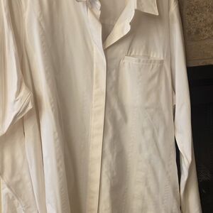 Athleta Womens Cream Dress Shirt
